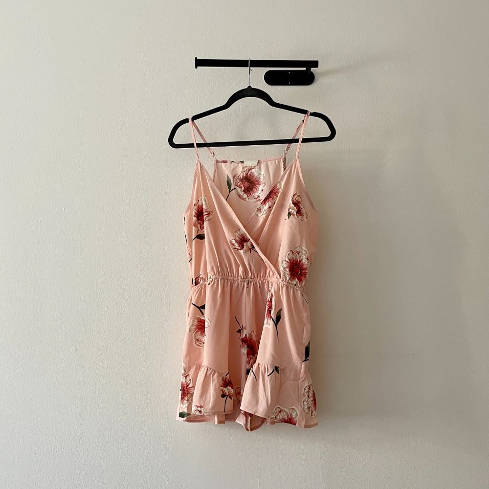 Blu Pepper Pink Romper, Size M